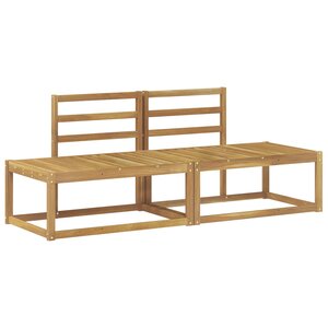 vidaXL Canapé d'extérieur en bout 2 Pièce Blanc 182 5 x 63 x 73 cm