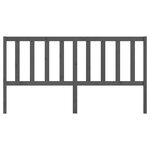 vidaXL Tête de lit Gris 206x4x100 cm Bois massif de pin