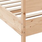 vidaXL Cadre de lit sans matelas 200x200 cm bois massif de pin