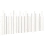 vidaXL Tête de lit murale Blanc 185x3x80 cm Bois massif de pin