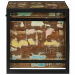 vidaXL Boîte de rangement Marron et Noir 60 x 40 x 41 cm bois recyclé