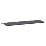 vidaXL Coussins de banc de jardin 2 Pièces anthracite tissu Oxford