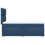 vidaXL Sommier à lattes de lit avec matelas Bleu 100x200 cm Tissu