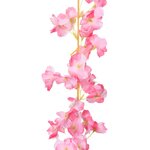 vidaXL Guirlandes de fleurs 6 Pièces rose foncé 180 cm
