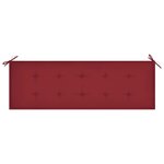 vidaXL Banc de jardin avec coussin 157 cm Bois d'acacia massif