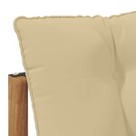 vidaXL Canapé d'angle extérieur Bois d'Acacia Massif Naturel