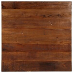 vidaXL Dessus de table 70x70x2 5 cm carré bois massif de récupération