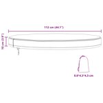 vidaXL Housse de Table Extérieure Noir 92 x 92 x 10 cm Tissu 600D