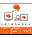 Microsoft Office 365 (PC  Mac  iOS  Android  Chromebook) - Validité 12 mois - Licence à télécharger