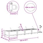 Jardinières vidaXL avec système d'irrigation par eau 4 Pièces Gris clair