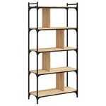 vidaXL Bibliothèque 5 niveaux chêne sonoma 76x32x158 cm