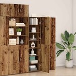 vidaXL Meuble Haut Bois Ancien 45x42.5x185 cm Bois d'ingénierie