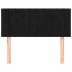 vidaXL Tête de lit Noir 100x5x78/88 cm Velours