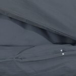 vidaXL Ensemble de housse de couette Anthracite 200x200 cm Coton