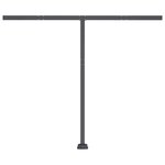 vidaXL Auvent manuel rétractable avec LED 300x250 cm Crème