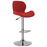 vidaXL Tabourets de bar lot de 2 rouge bordeaux velours
