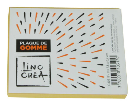 Plaque de gravure souple en gomme pour linogravure 9 x 7 8 cm