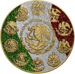 Pièce de monnaie en Argent g 31.1 (1 oz) Millésime 2024 MEXICAN FLAG
