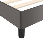 Vidaxl cadre de lit avec tête de lit gris 200x200 cm similicuir