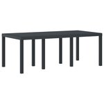 vidaXL Ensemble de salle à manger de jardin 9 pièces avec coussins anthracite en poly rattan