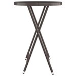 vidaXL Ensemble de bistro de jardin 3 Pièces poly rotin et verre trempé
