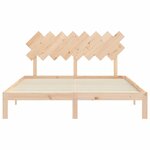 vidaXL Cadre de lit sans matelas 160x200 cm bois massif de pin
