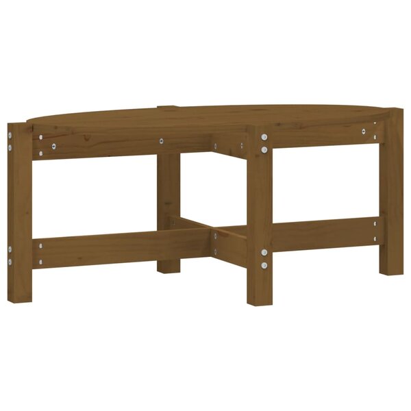 vidaXL Table basse Marron miel 87x48x35 cm Bois massif de pin