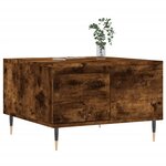 vidaXL Table basse chêne fumé 55x55x36 5 cm bois d'ingénierie