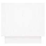 vidaXL Tables de chevet 2 Pièces Blanc 35x34x32 cm Bois de pin solide