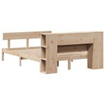 vidaXL Lit bibliothèque sans matelas 120x200 cm bois de pin massif