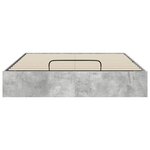 vidaXL Cadre de lit ottoman Gris béton 150 x 200 cm Bois d'ingénierie