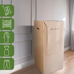 Pack and Move - Carton penderie déménagement - 50 x 50 x 120 cm - Carton renforcé - 1 marqueur offert