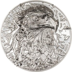 Monnaie SILVER BURST Bald Eagle 3 Oz Argent 20$ Cook Islands 2024 (PRÉCOMMANDE)