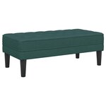 vidaXL Ensemble de Canapés avec coussin 2 Pièces Vert foncé Polyester