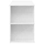 Bureau table poste de travail meuble d'ordinateur informatique étude 140 x 50 x 75 cm bois d'ingénierie blanc 02_0023520