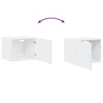 vidaXL Armoire murale blanc 50x42 5x40 cm bois d'ingénierie