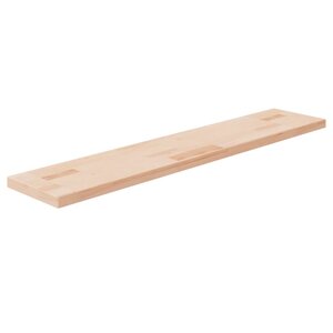vidaXL Panneau d'étagère 100x20x2 5 cm Bois de chêne massif non traité