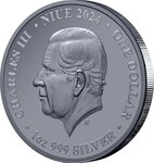 Pièce de monnaie en Argent 1 Dollar g 31.1 (1 oz) Millésime 2024 Australia at Night ROCK WALLABY