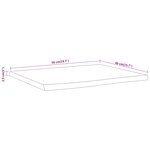 vidaXL Table d'appoint 50x40x2 5cm bois massif acacia bordure assortie