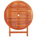 vidaXL Ensemble à manger d'extérieur pliable 5 Pièces Bois d'eucalyptus