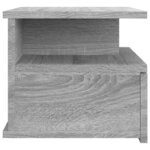 vidaXL Tables de chevet flottantes 2 Pièces Sonoma gris 40x31x27 cm