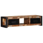 vidaXL Meuble TV 100x30x25 cm Bois de récupération solide