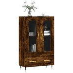 vidaXL Buffet haut chêne fumé 69 5x31x115 cm bois d'ingénierie