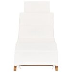 vidaXL Chaises longues lot de 2 avec coussins Bois massif de teck