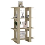 vidaXL Bibliothèque/Séparateur de pièce Chêne Sonoma 80x30x123 5 cm