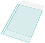 Étui Carton De 100 Pochettes Perforées - Pvc Lisse - A4 - Cristal - Exacompta