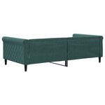 vidaXL Lit de repos sans matelas vert foncé 100x200 cm velours