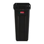 Collecteur de recyclage slim jim noir 60 l - rubbermaid -  - plastique60 558 8x279 4x635mm