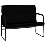 vidaXL Banc Noir 100x64x80 cm Similicuir