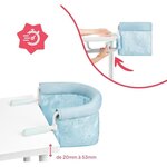Siège de table pour bébé avec Système d'attache 4 bras Pliage ultra Compact